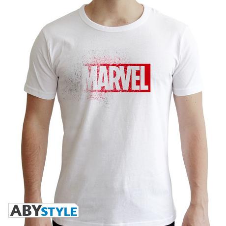 Abystyle Marvel Logo Slim Fit T-Shirt  