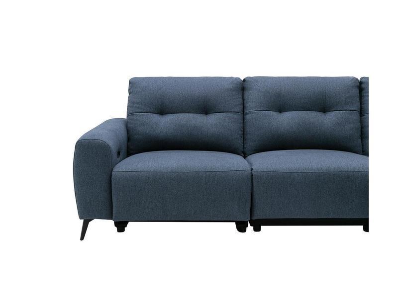 Vente-unique Relaxsofa Ecksofa Stoff  Ecke Rechts NERUDA  