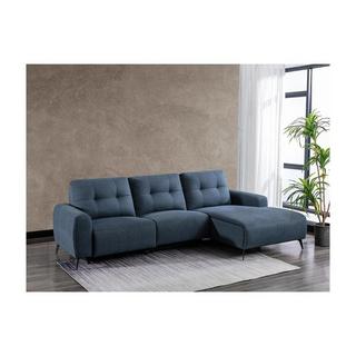 Vente-unique Relaxsofa Ecksofa Stoff  Ecke Rechts NERUDA  