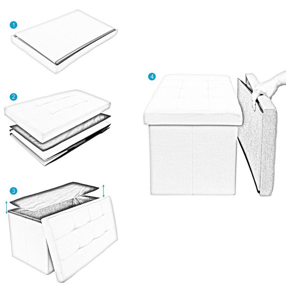 Intirilife Pouf Pliable  