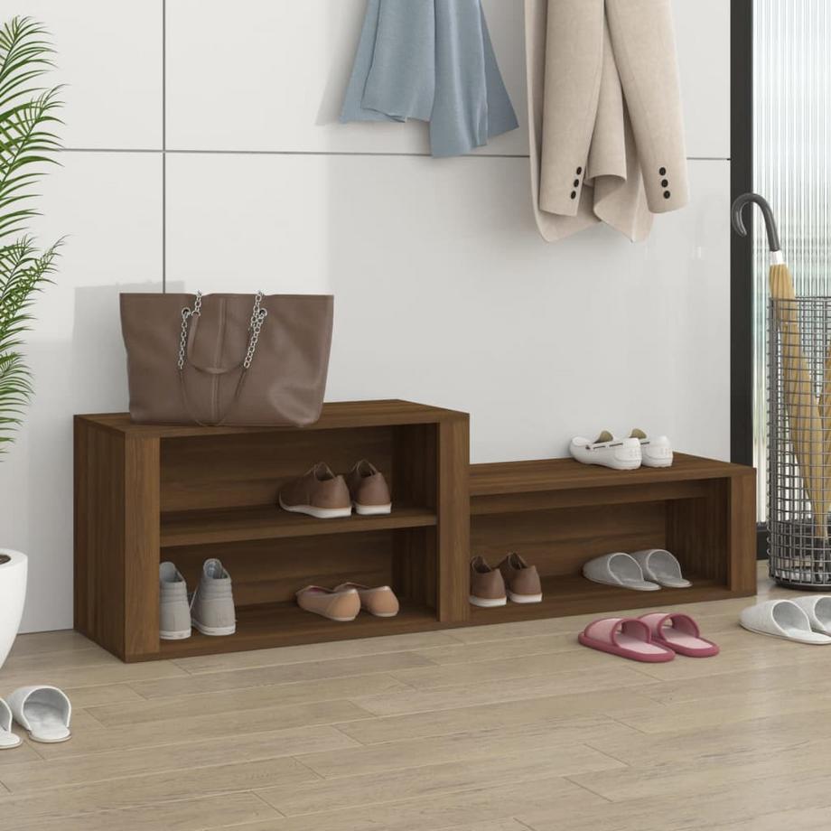 VidaXL Armoire à chaussures bois d'ingénierie  