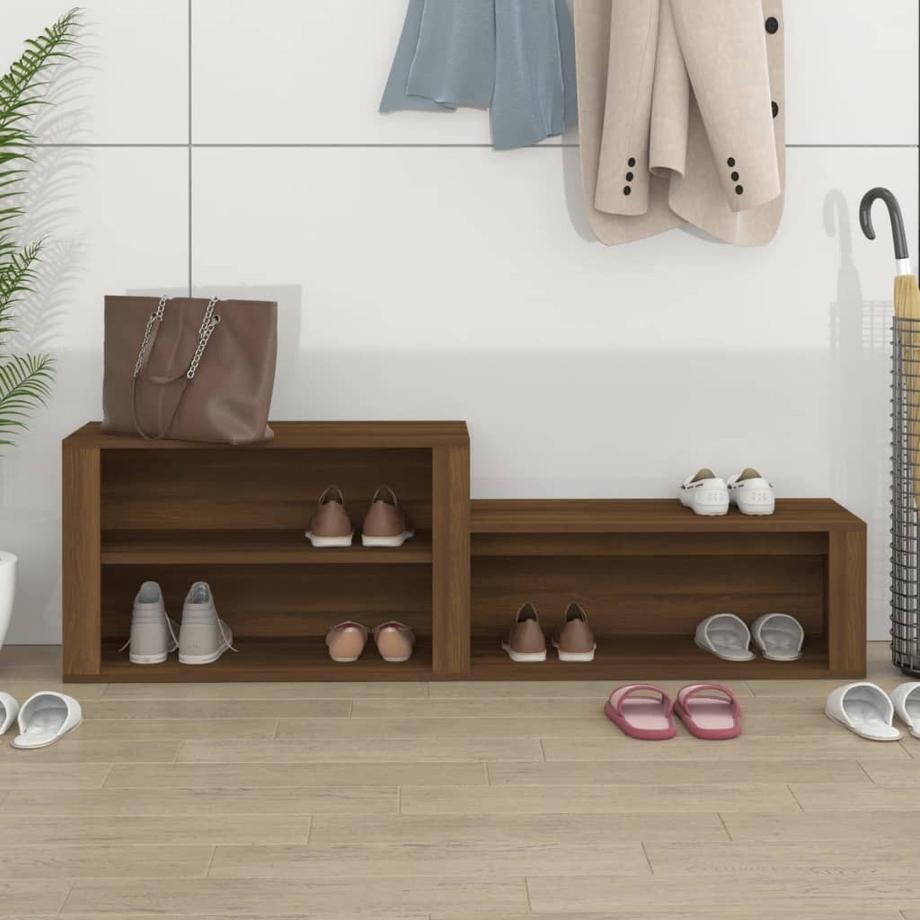 VidaXL Armoire à chaussures bois d'ingénierie  