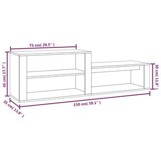 VidaXL Schuhschrank holzwerkstoff  