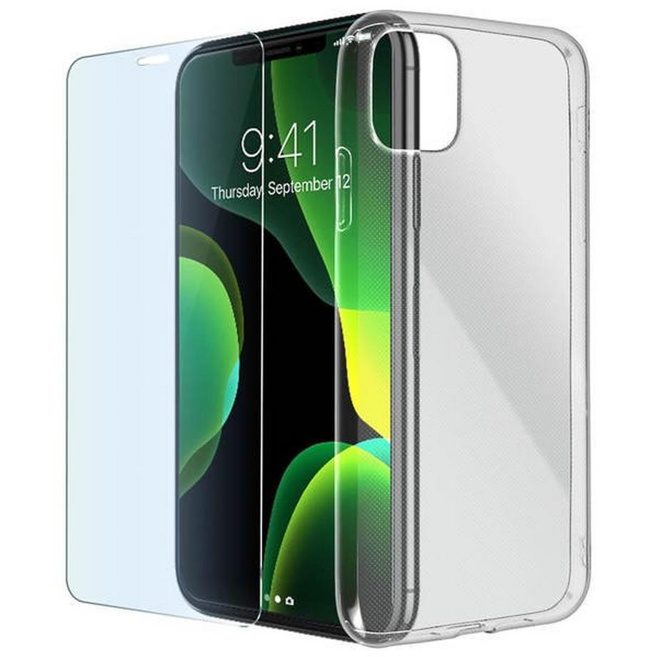 Avizar  Coque silicone iPhone 11 + verre trempé 