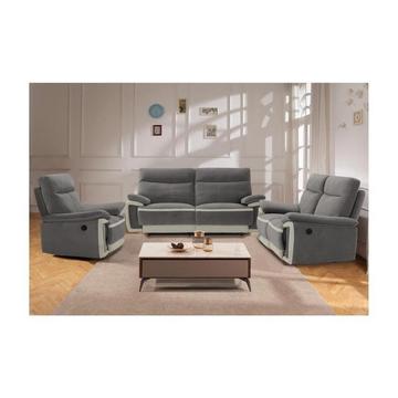 Couchgarnitur mit elektrischer Relaxfunktion 3+2+1 Samt METTI