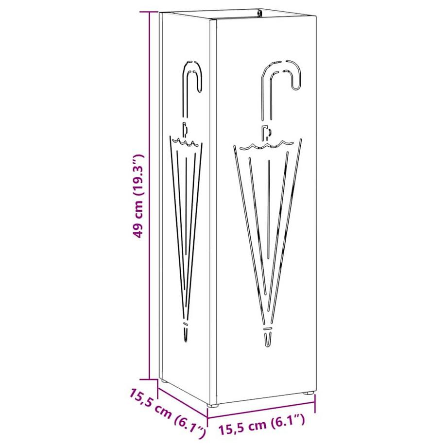 VidaXL Sonnenschirmhalter stahl  