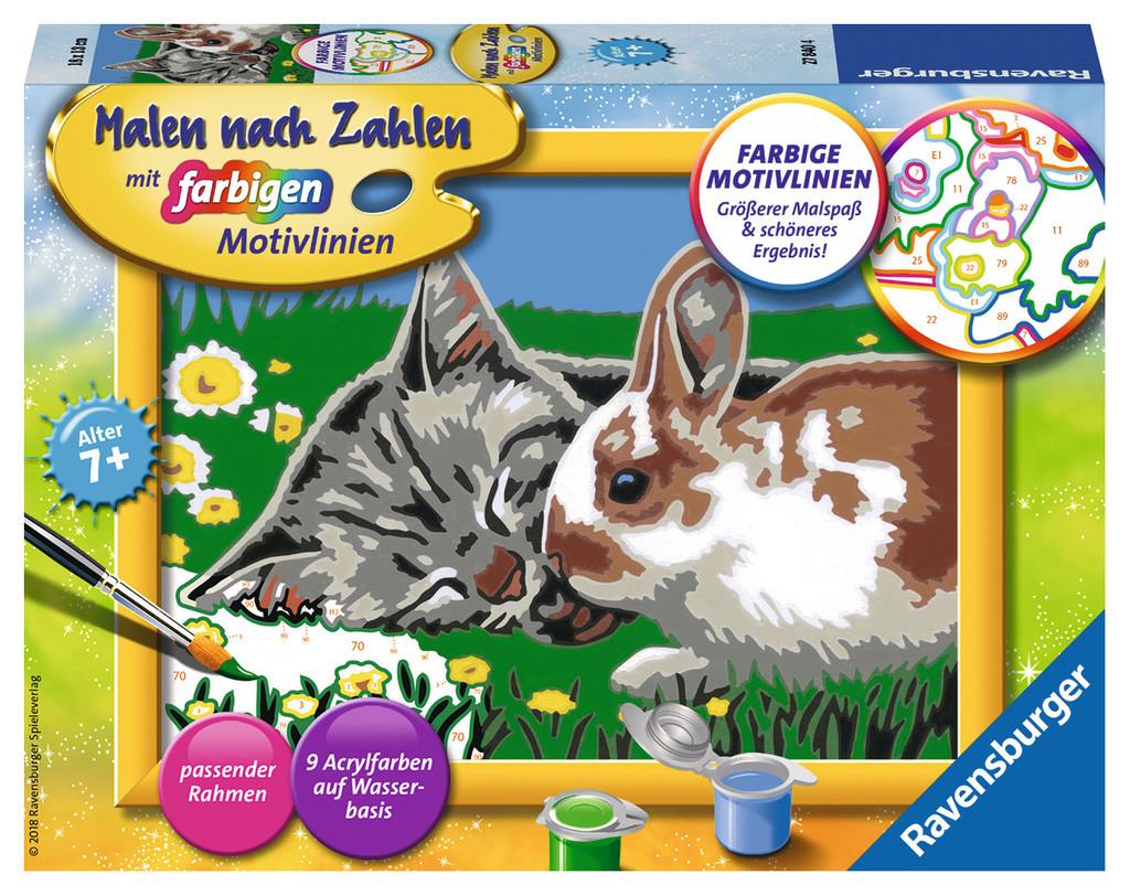 Image of - Kätzchen und Häschen