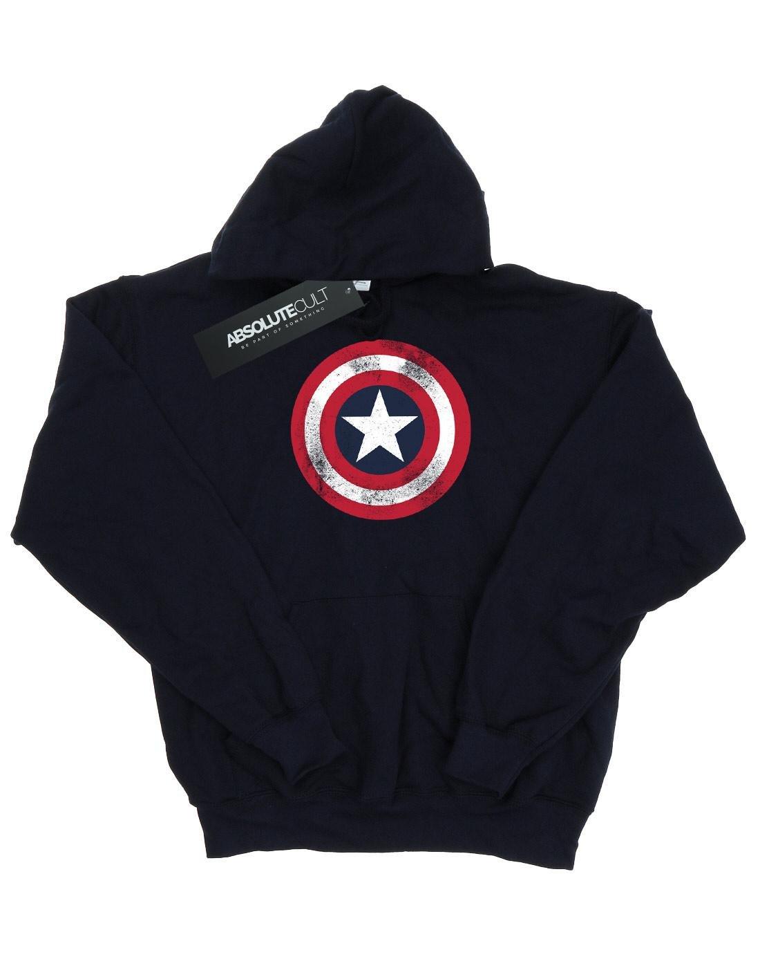 MARVEL  Captain America Distressed Shield Kapuzenpullover 