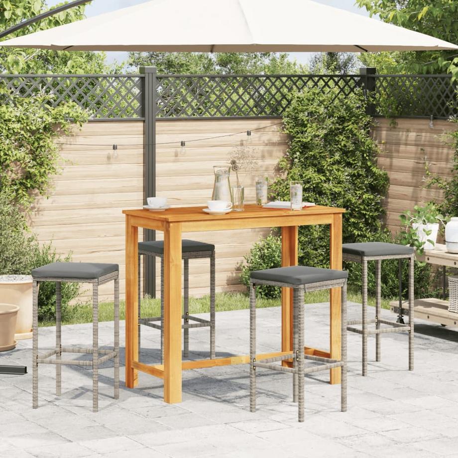 VidaXL Garten-bar-set poly-rattan  