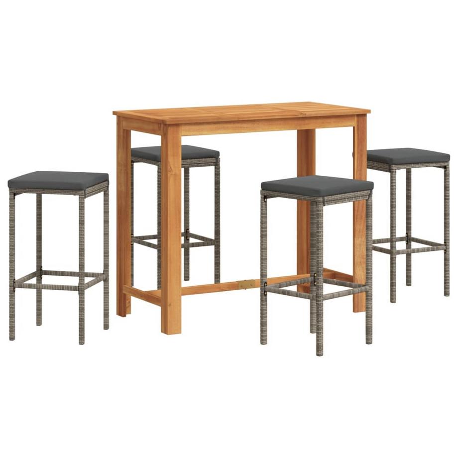 VidaXL Garten-bar-set poly-rattan  