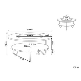 Beliani Table basse en MDF Moderne CHICO  