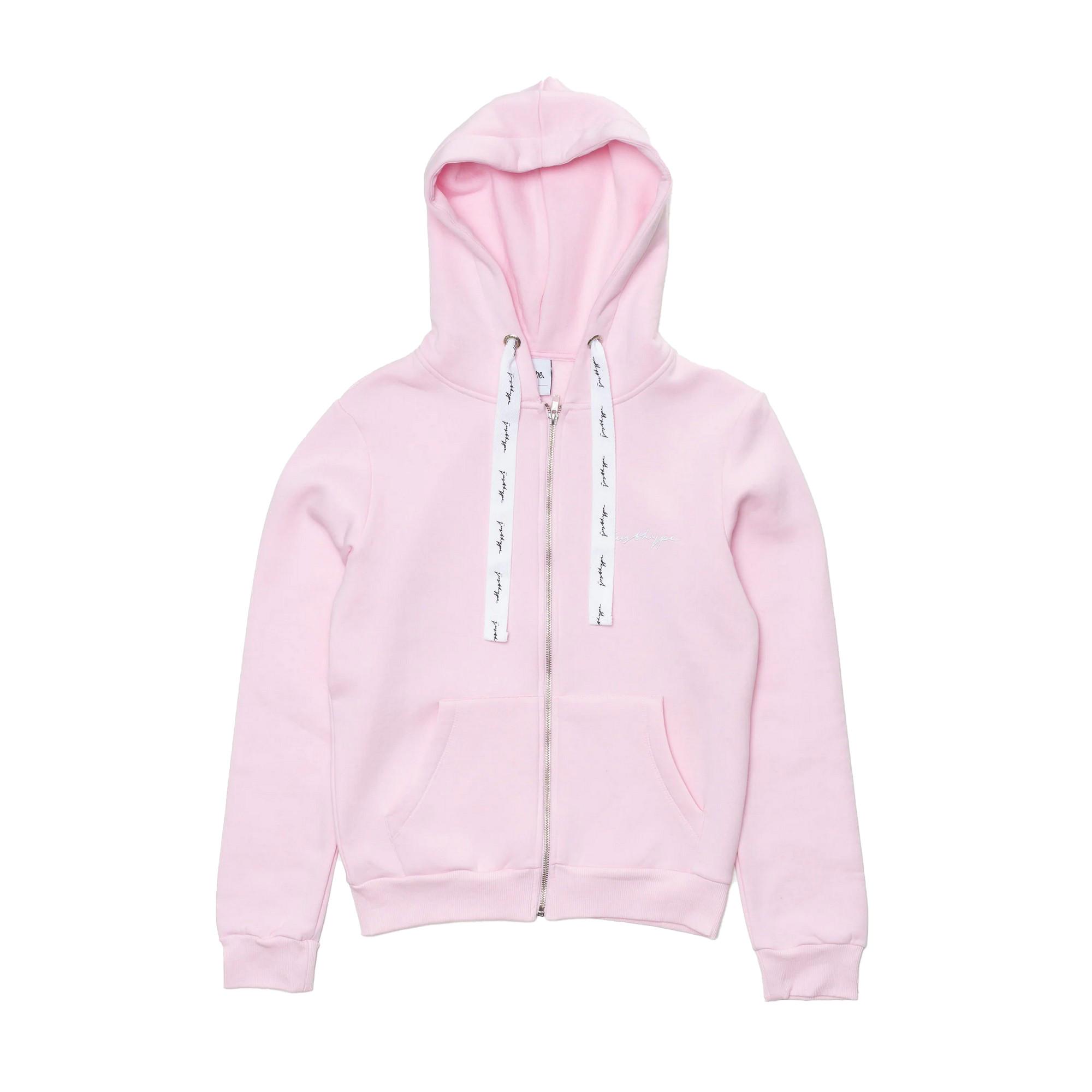 Image of Hoodie Mit Durchgehendem Reißverschluss Damen Pink 38