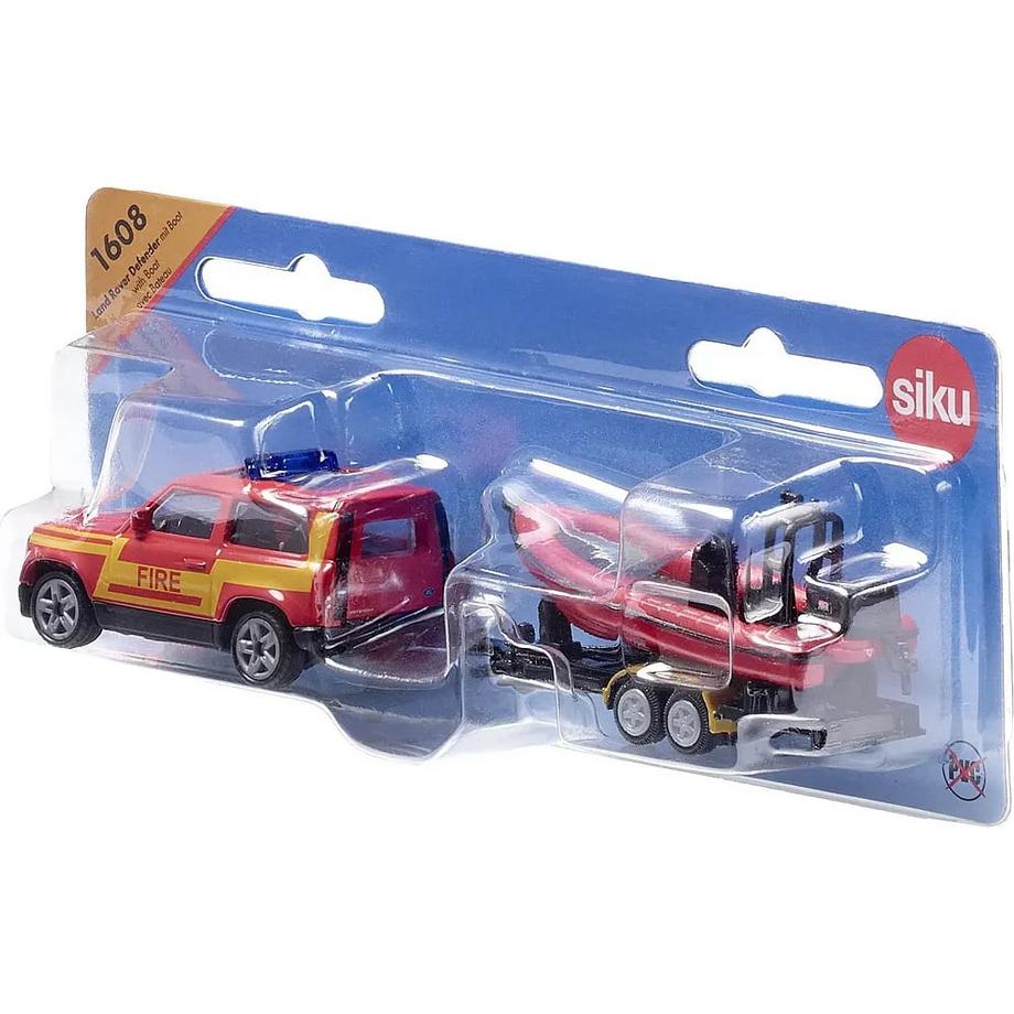 siku  Land Rover Defender mit Boot 