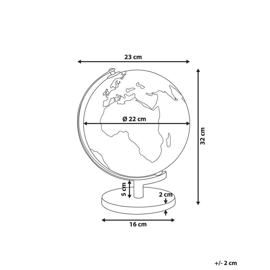 Beliani Globe en Matière synthétique  MAGELLAN  