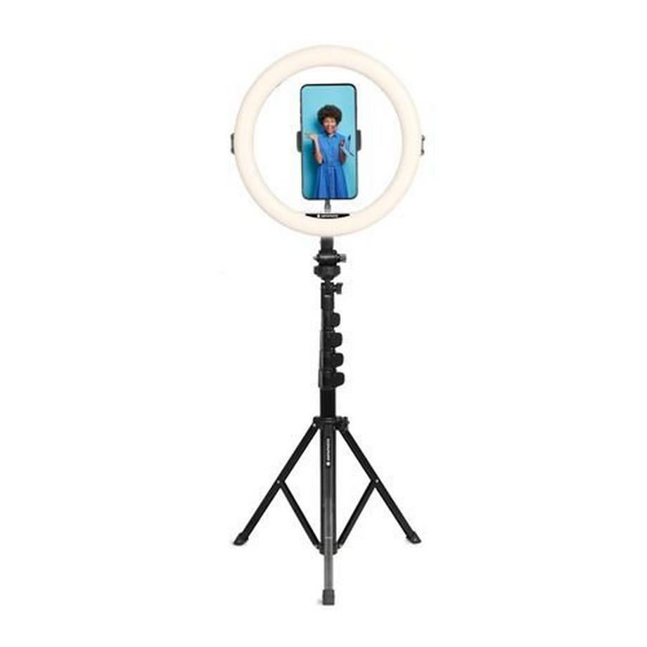 Agfaphoto  Verstellbares Stativ + LED-Ring Agfaphoto ARL11XL Schwarz 