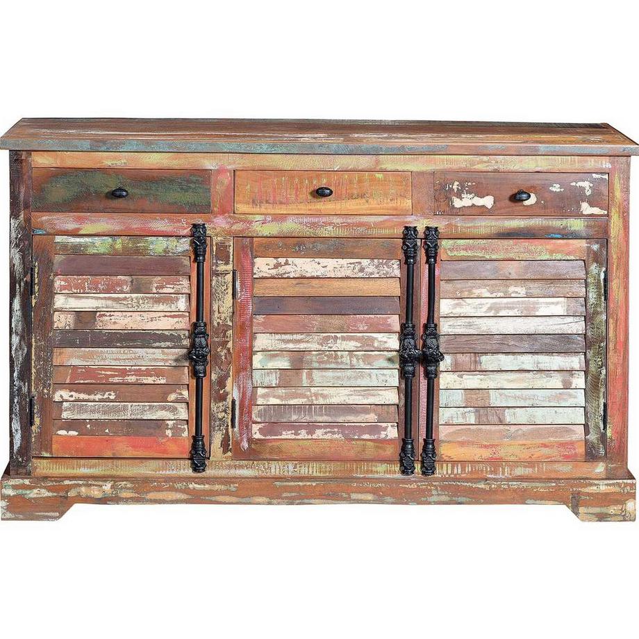 mutoni Sideboard bois recyclé multicolor 150  
