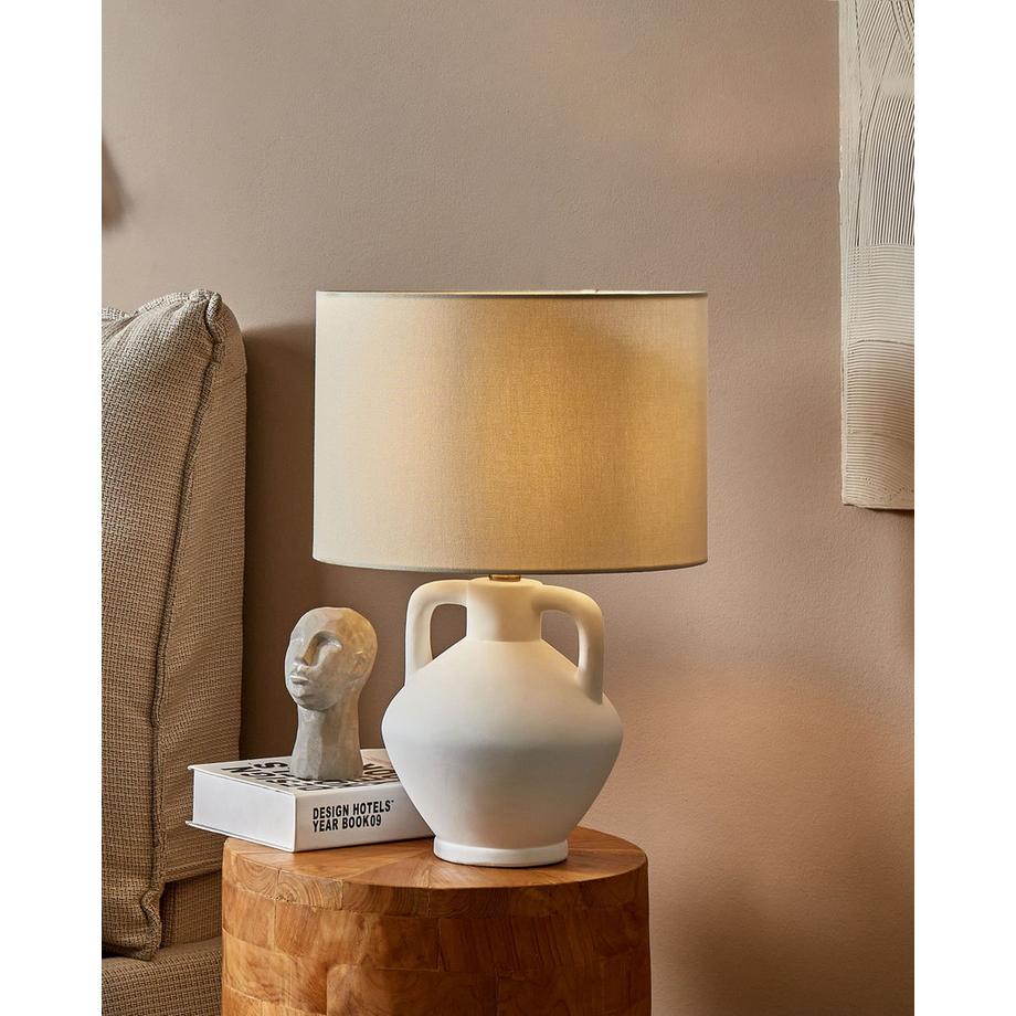 Beliani Lampe à poser en Céramique  LABRADA  