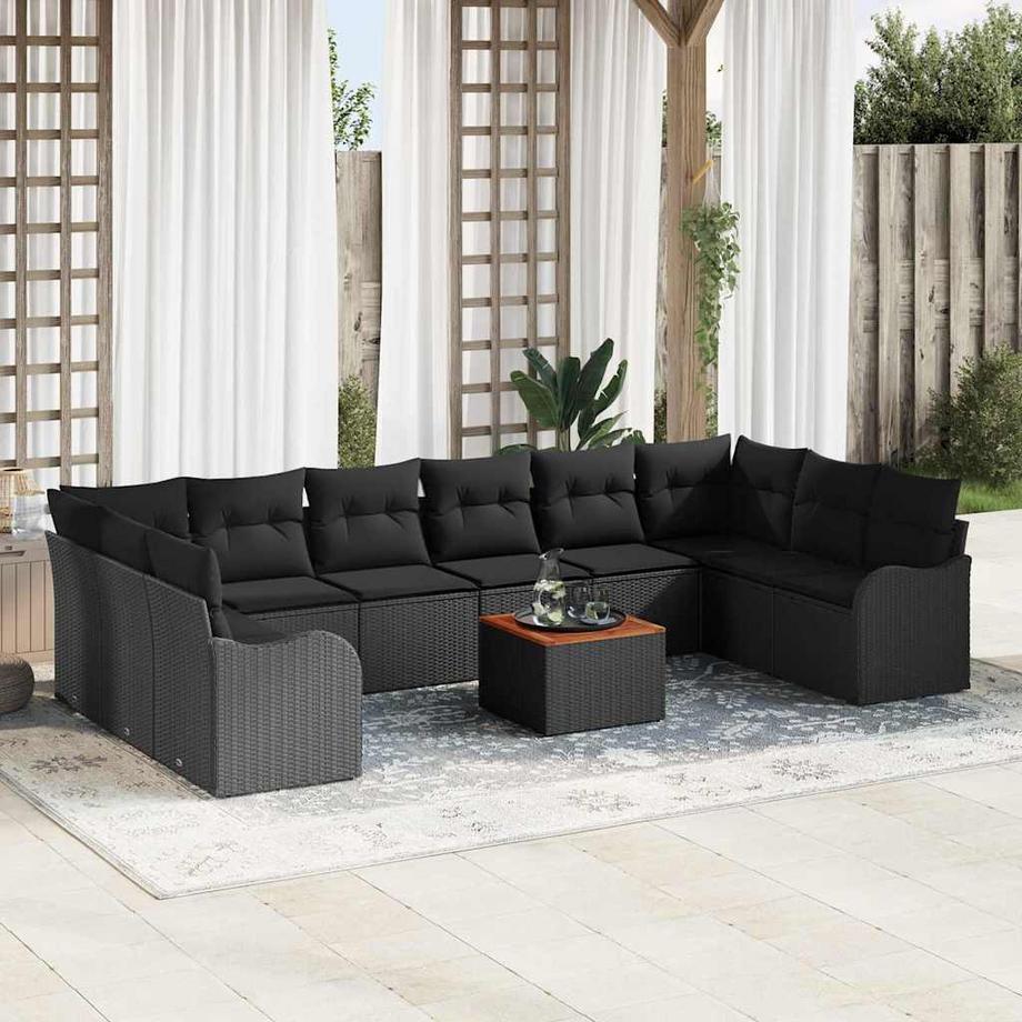 VidaXL Set Divano da Giardino Polyrattan  