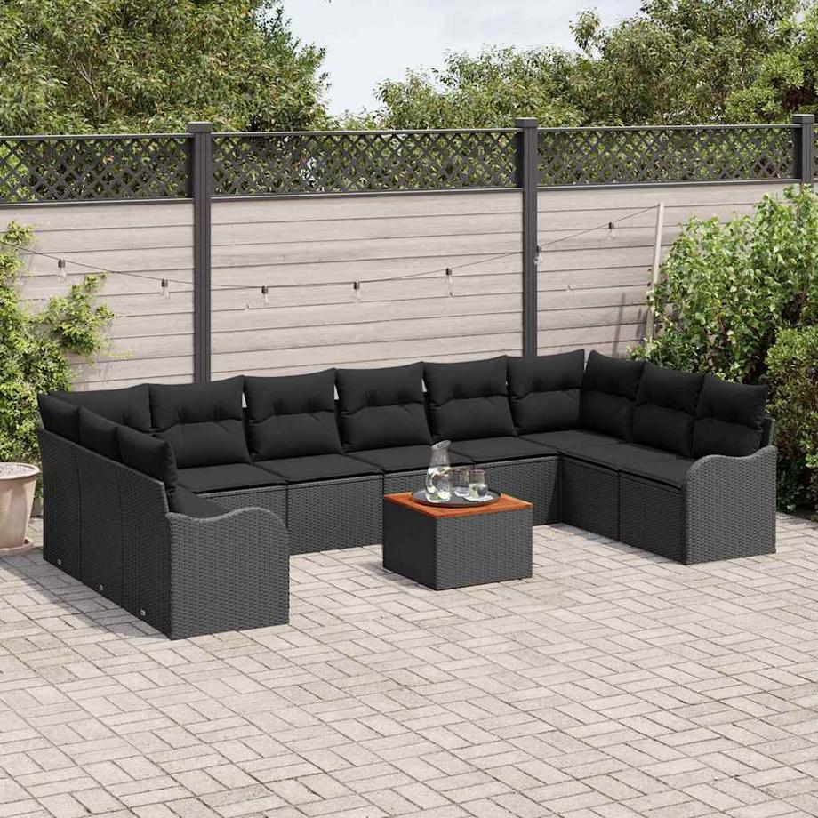 VidaXL Set Divano da Giardino Polyrattan  