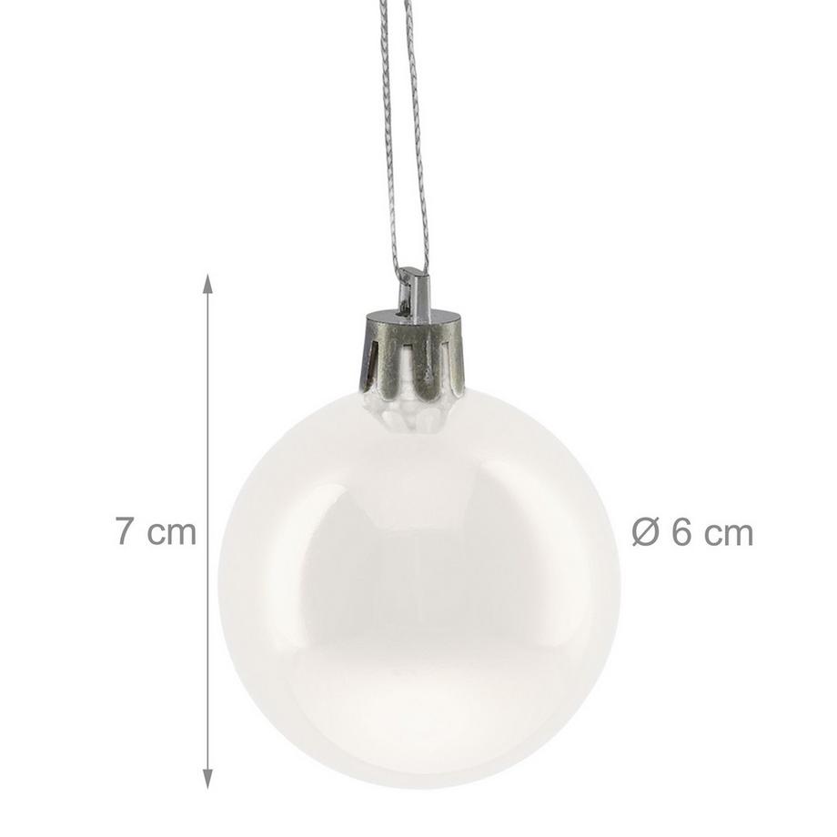 Northix Boules de Noël, lot de 50  