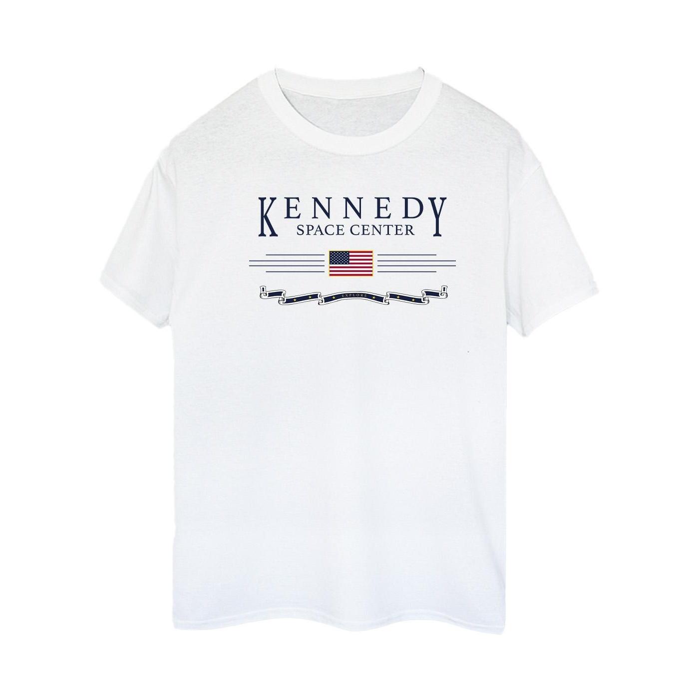 Image of Kennedy Space Centre Explore Tshirt Damen Weiss L
