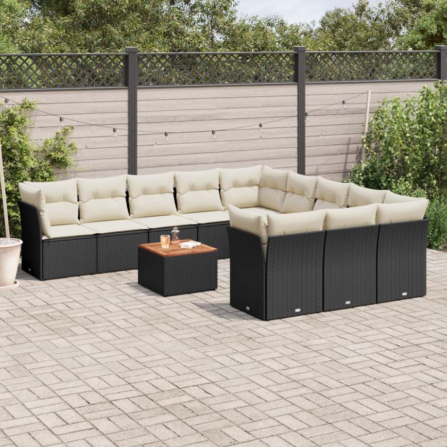 VidaXL Ensemble de canapés de jardin rotin synthétique  