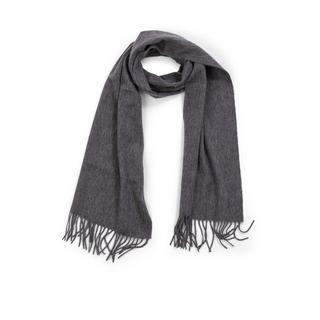 CASH-MERE.CH Écharpe unie à franges  