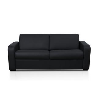 Vente-unique Schlafsofa mit Matratze 3Sitzer Leder Matratze BEVIS  