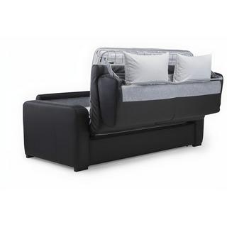 Vente-unique Schlafsofa mit Matratze 3Sitzer Leder Matratze BEVIS  