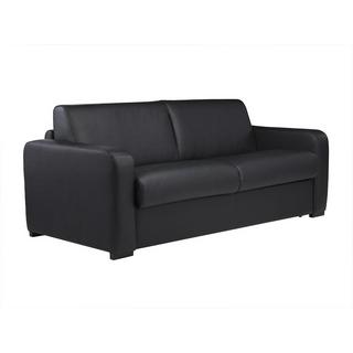 Vente-unique Schlafsofa mit Matratze 3Sitzer Leder Matratze BEVIS  