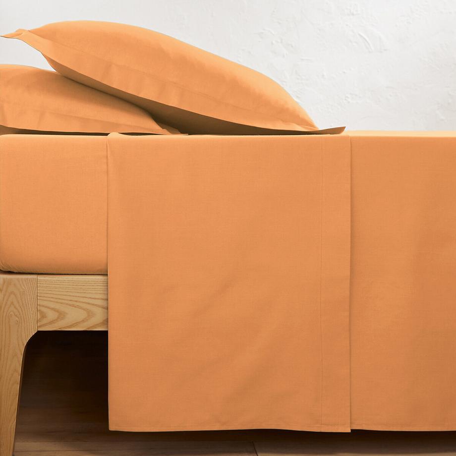 La Redoute Intérieurs Scenario Drap Plat Uni Polycoton  