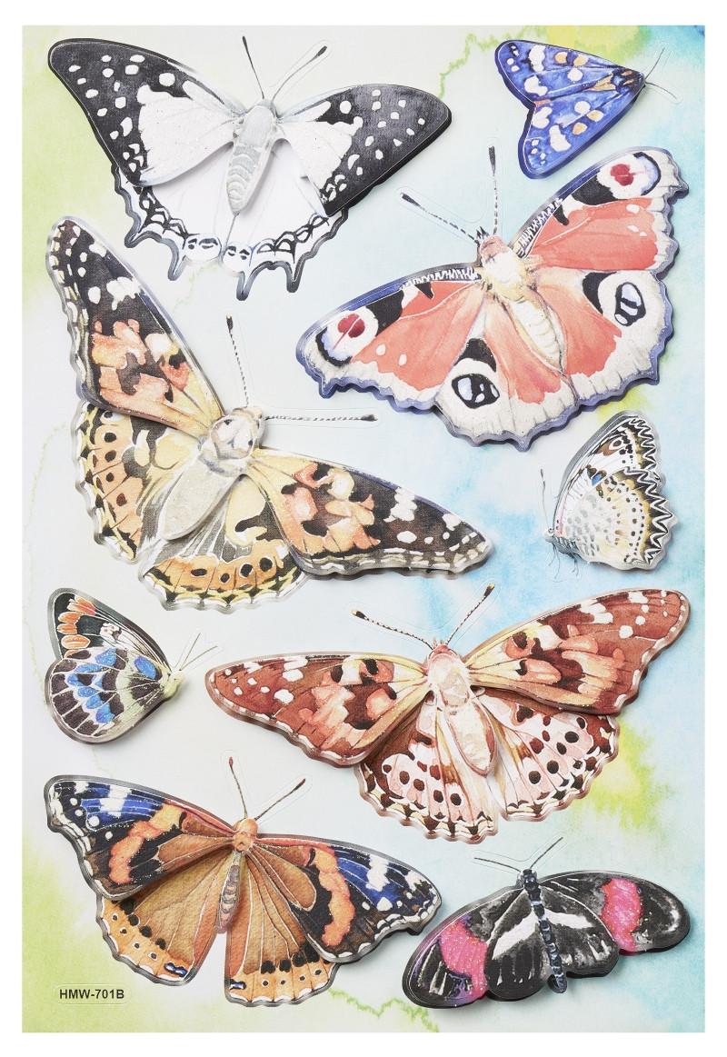 HOBBYFUN  HobbyFun Stickers Butterfly I Aufkleber für Kinder 