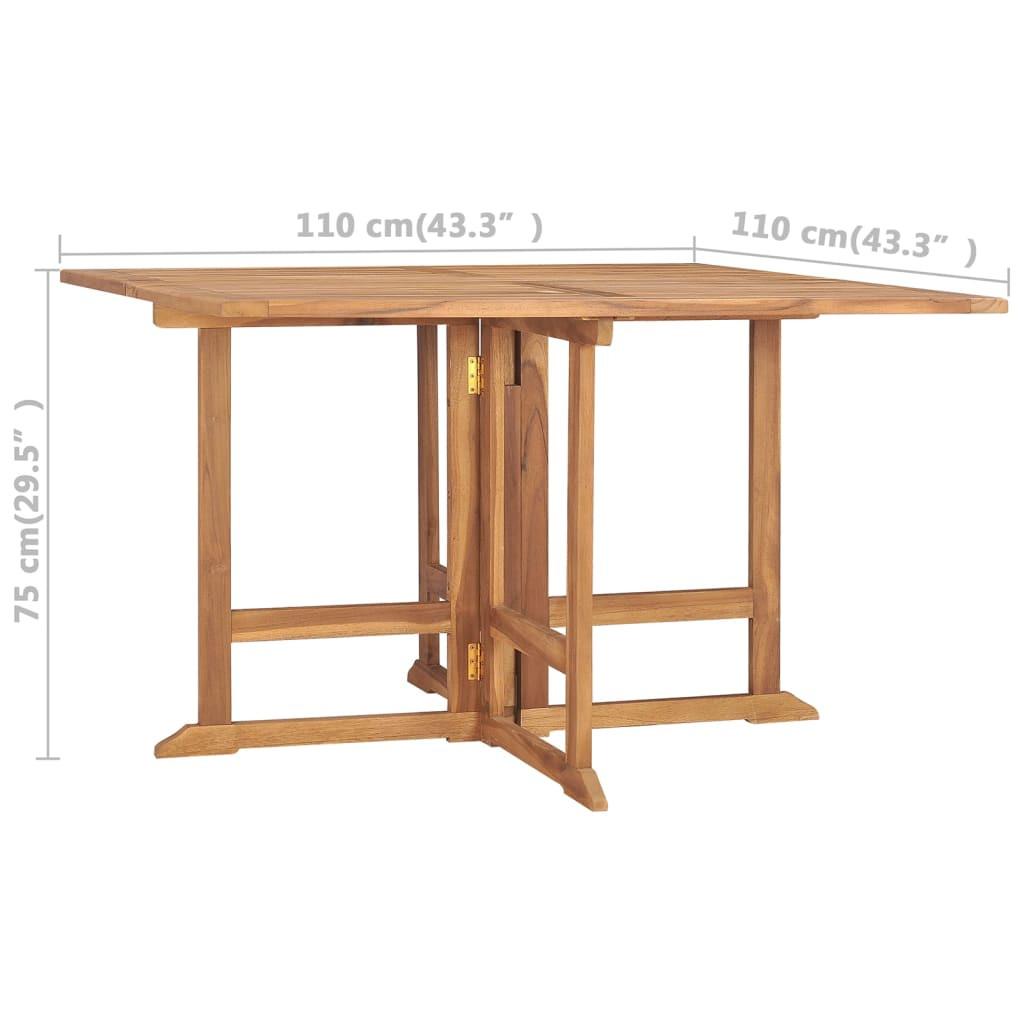 VidaXL Table de salle à manger de jardin bois  