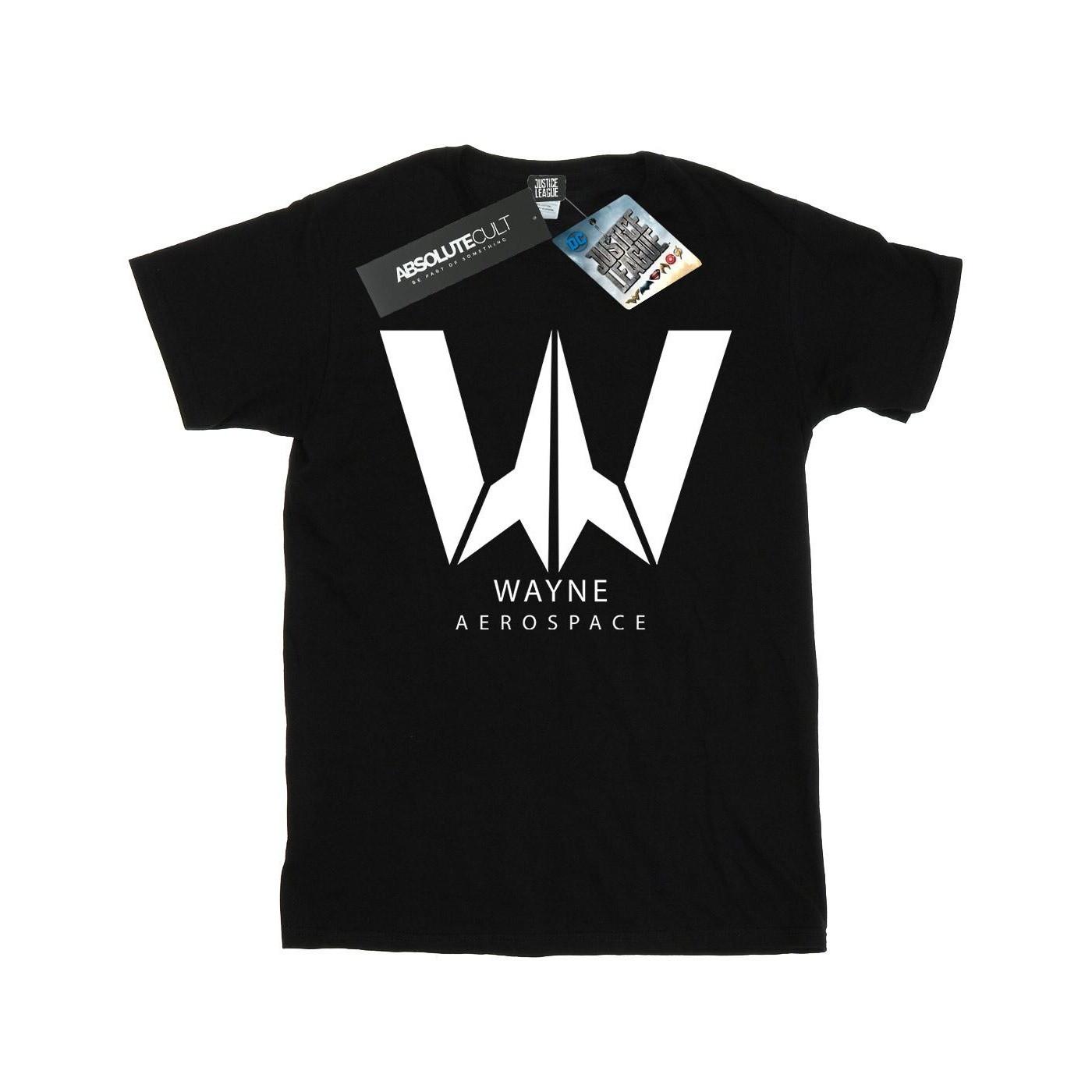 Image of Justice League Movie Wayne Aerospace Tshirt Damen Schwarz 3XL