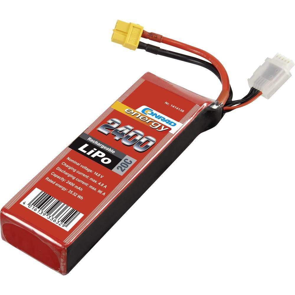 Image of 14.8V 2400 mAh 20C Eco-Line LiPo-Akku
