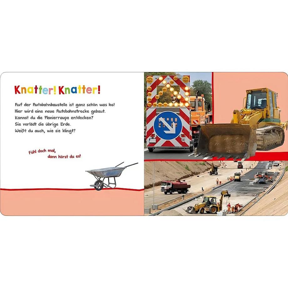 Hör mal rein, wer kann das sein? - Auf der Baustelle Kein Autor Couverture rigide 