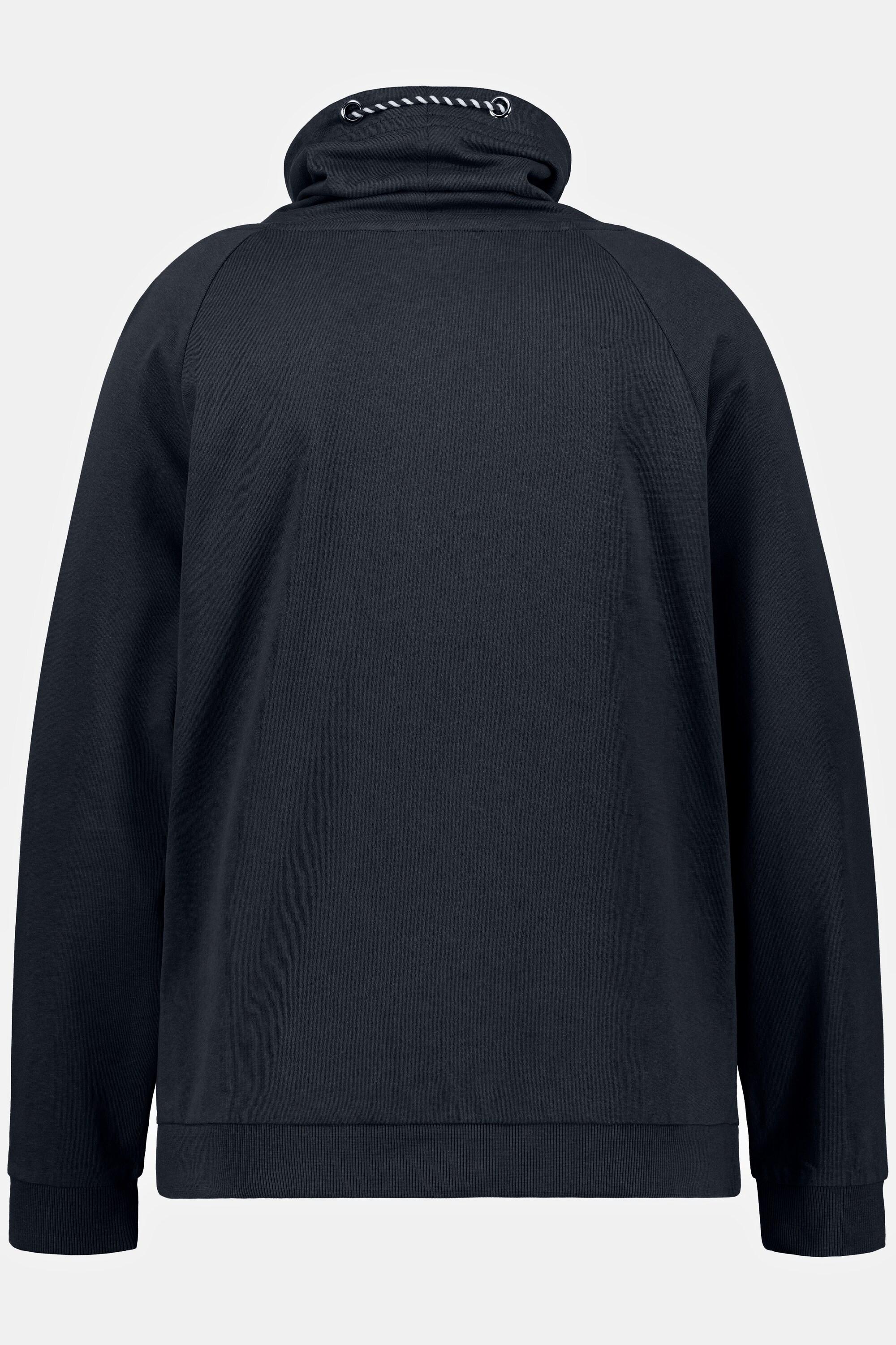 Ulla Popken  Sweat-shirt Bellieva, coutures élastiques sur le côté, manches longues 