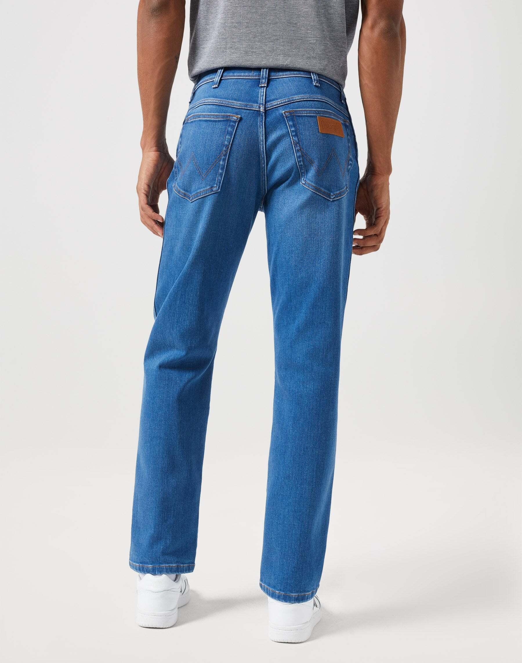 Wrangler Texas High Stretch Jeans Gamba Dritta  