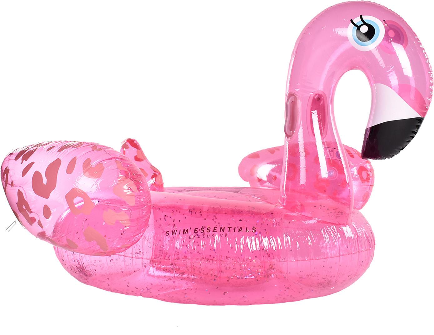 Image of Schwimmtiere 150cm Leopard Flamingo Pink