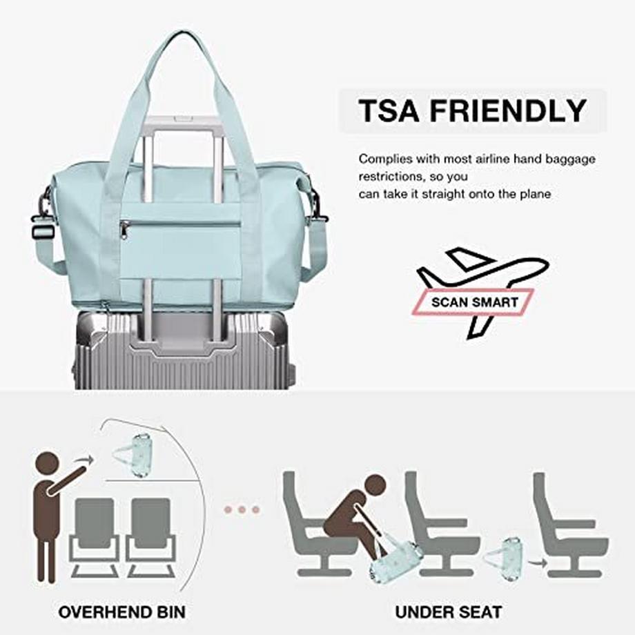 Only-bags.store Reisetasche Sporttasche 40x20x25 Ryanair Handgepäck Weekender Schwimmtasche  