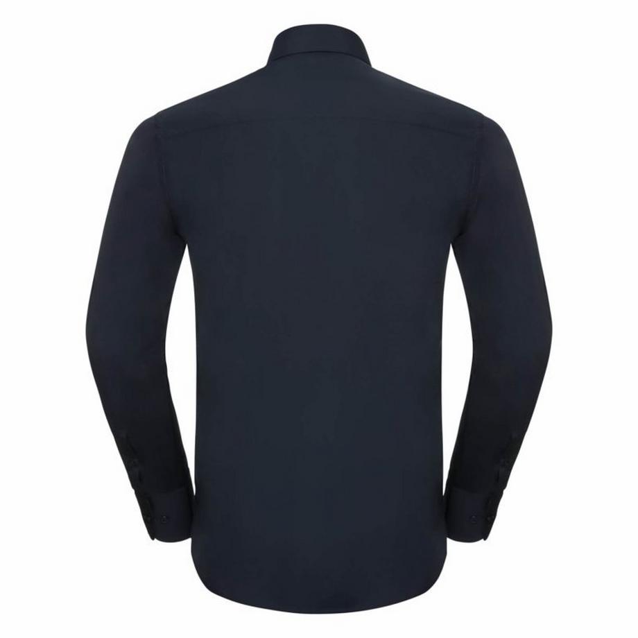 Russell Collection Chemise Popeline Manches Longues Entretien Facile  