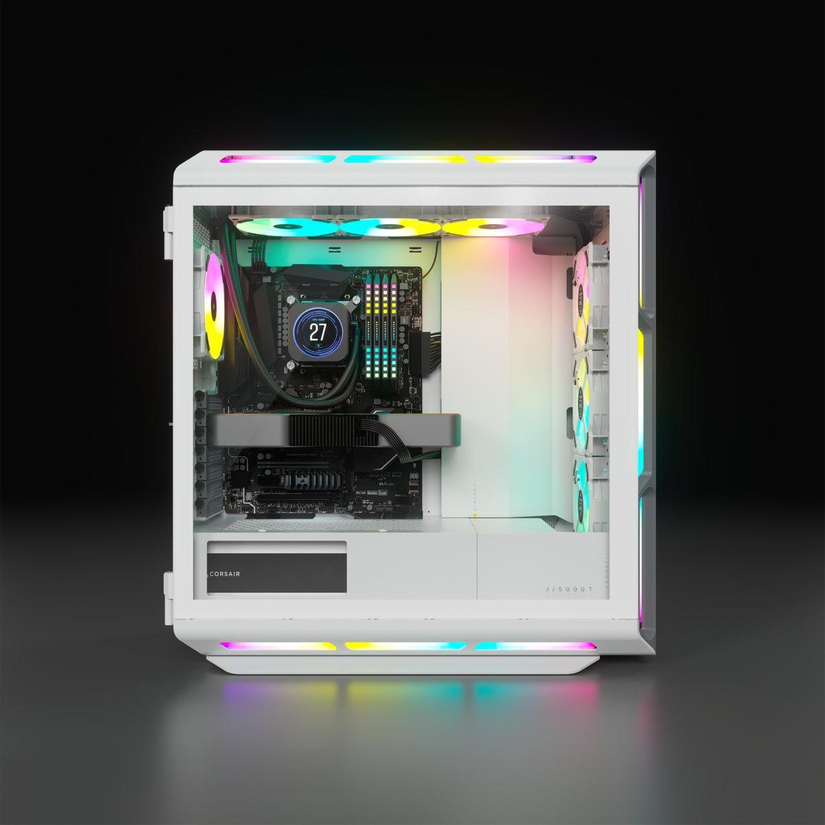 Corsair  ICUE 5000T RGB Midi Tower Weiß 