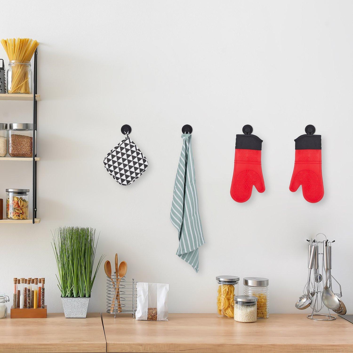 B2X Ganci autoadesivi in ​​set da 4  