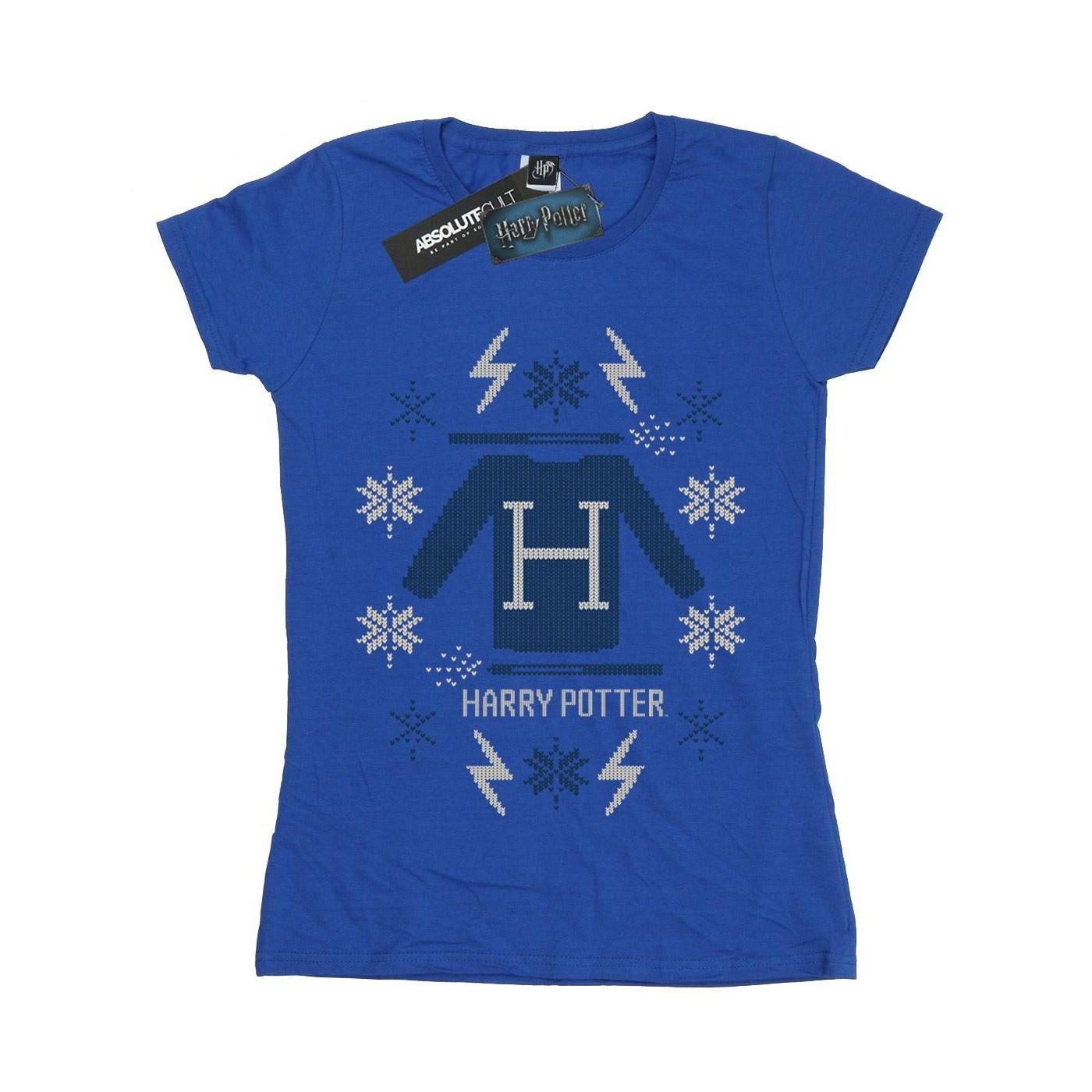 Image of Christmas Knit Tshirt Damen Königsblau S