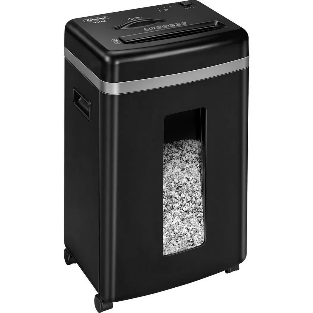 Fellowes – Aktenvernichter Partikelschnitt 2 x 12 mm 22 l, Multicolor