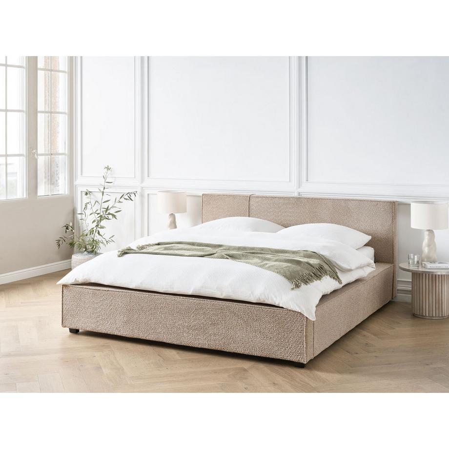 Beliani Letto en Bouclé  MIRANDE  