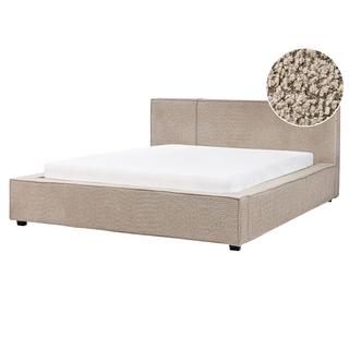 Beliani Letto en Bouclé Minimalista MIRANDE  