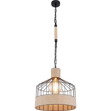 Lampe à suspension Halia métal noir mat 1xE27