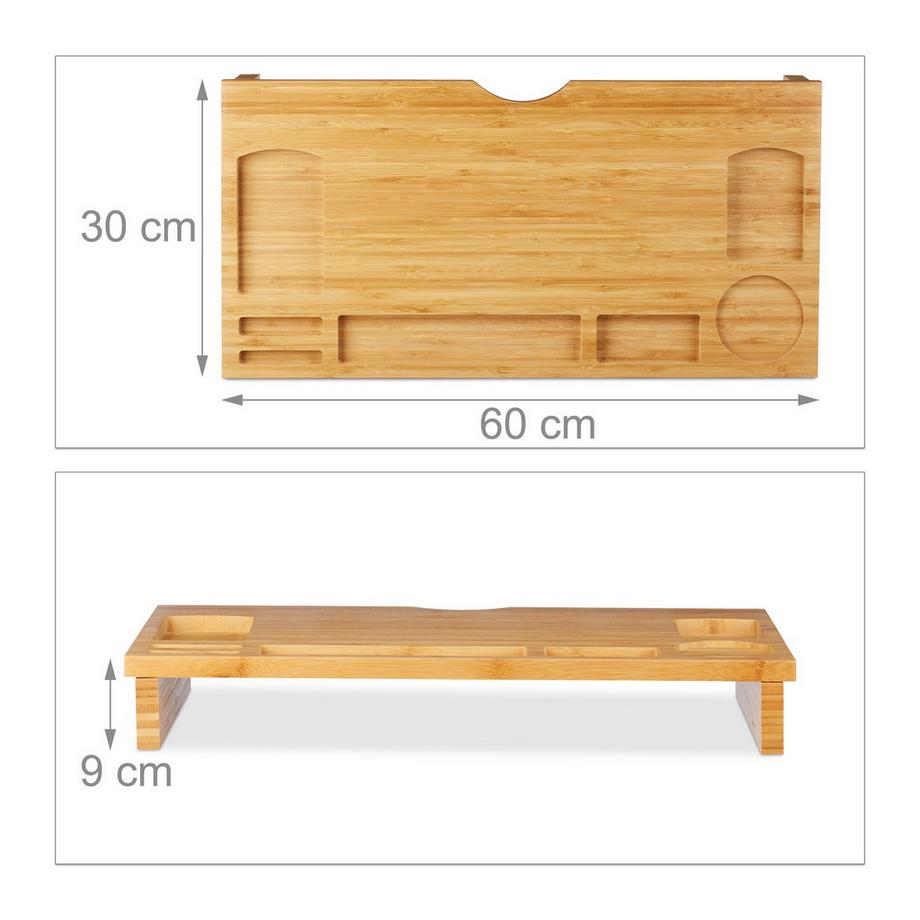 B2X  Monitorständer aus Bambus 