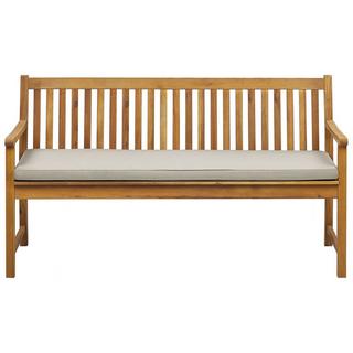 Beliani Banc avec coussin d'assise en Bois d'acacia certifié FSC® Traditionnel VIVARA  